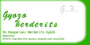 gyozo werderits business card
